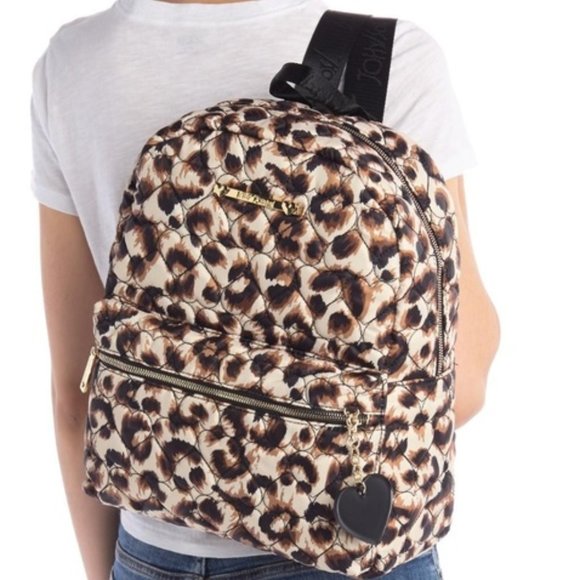 Betsey Johnson Handbags - Betsey Johnson LEOPARD HEART BACKPACK